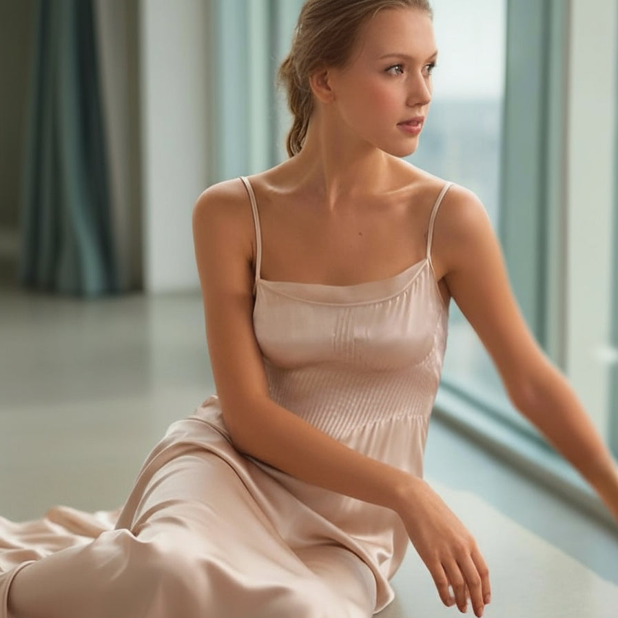 Michelle Long Silk Nightgown