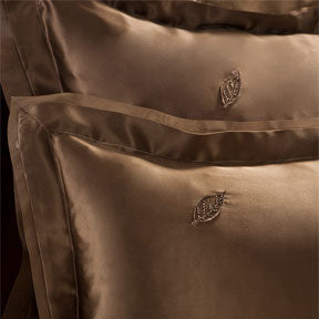 Leaves Collection Classic Silk Pillow Shams