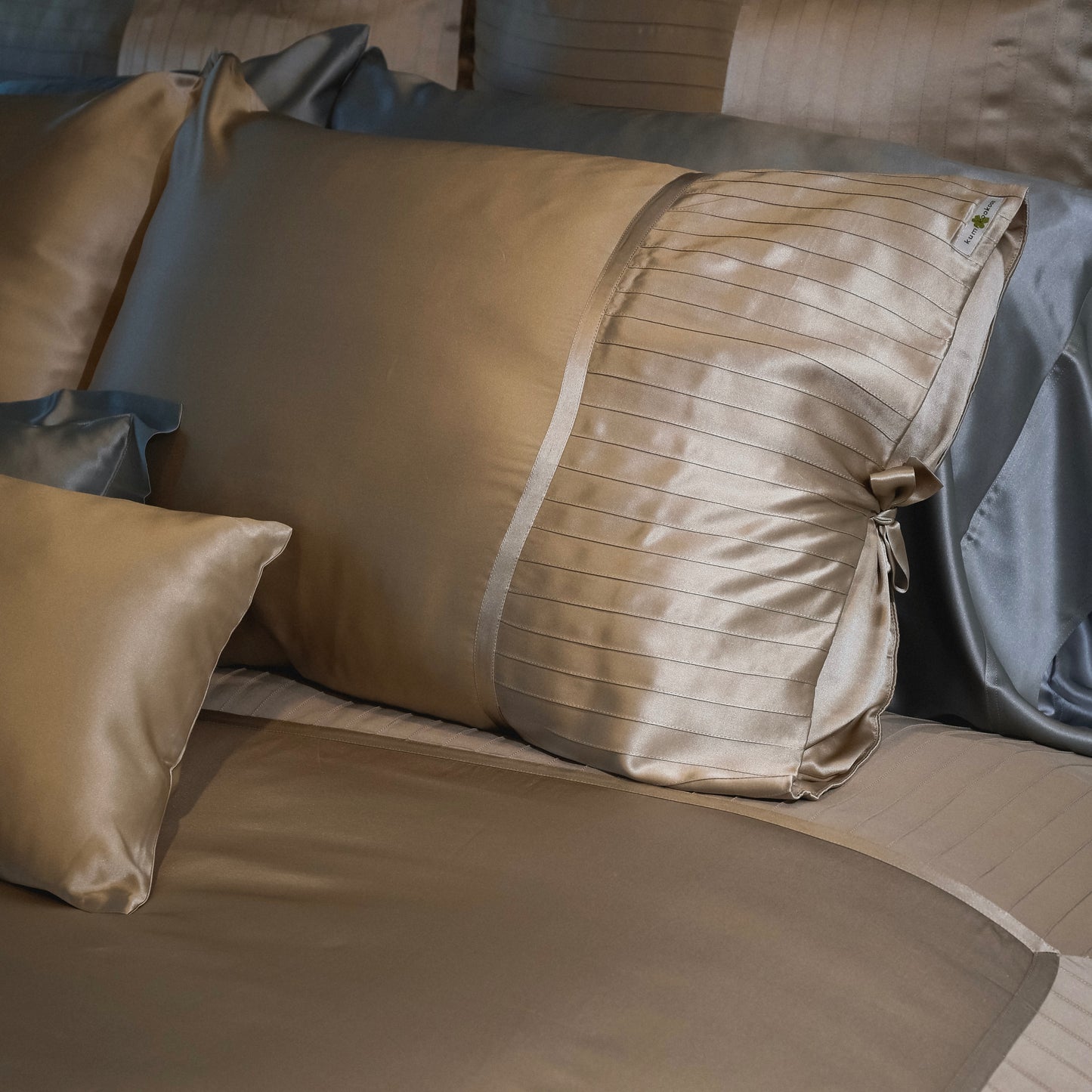 French Pleat Silk Duvet Cover